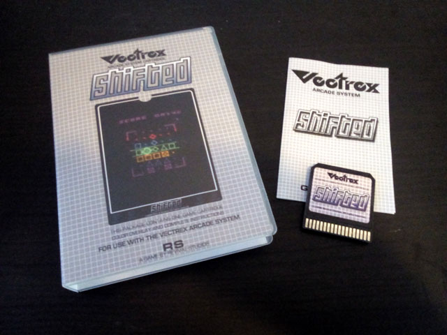 Vectrex homebrew packaging - Shifted